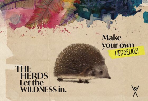Einen Igel aus Papier selberbauen. Projekt von The Herds